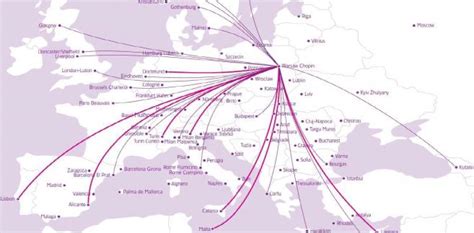 wizzair mapa polaczen.